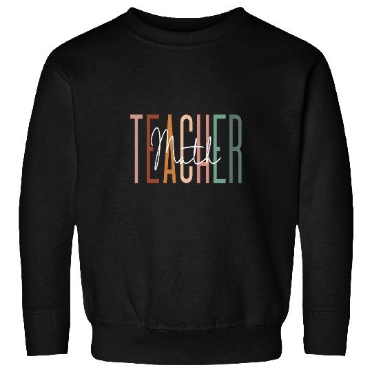 Math Teacher Squad Team Coachs Mathematics Sweatshirts
