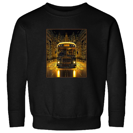 School Bus Driver Art 24 Sweatshirts