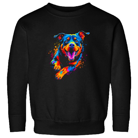 Pop Art Design Rottweiler Sweatshirts