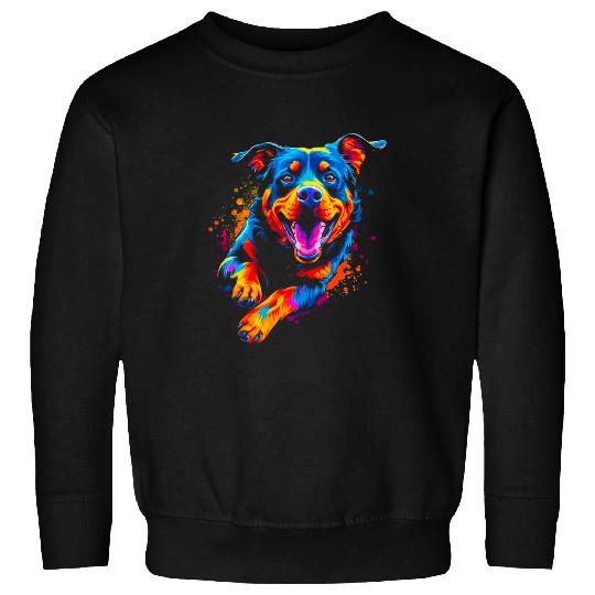 Pop Art Design Rottweiler Sweatshirts