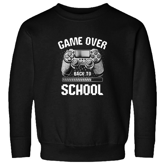Back to School Funny Game Over Teacher Student Controller 3 Sweatshirts