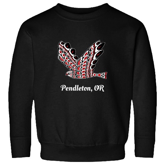 Pendleton OR Red Tail Hawk Native American Bird Watching Sweatshirts