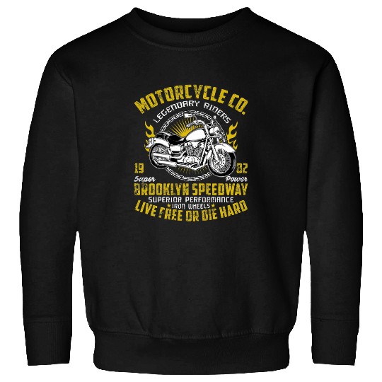 vintages Motorcycle Co  Riders Speedway Live frees Or Die Hard Sweatshirts