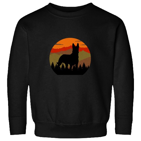 vintages Country Forest Belgian Malinois Dutch Shepherd Sweatshirts