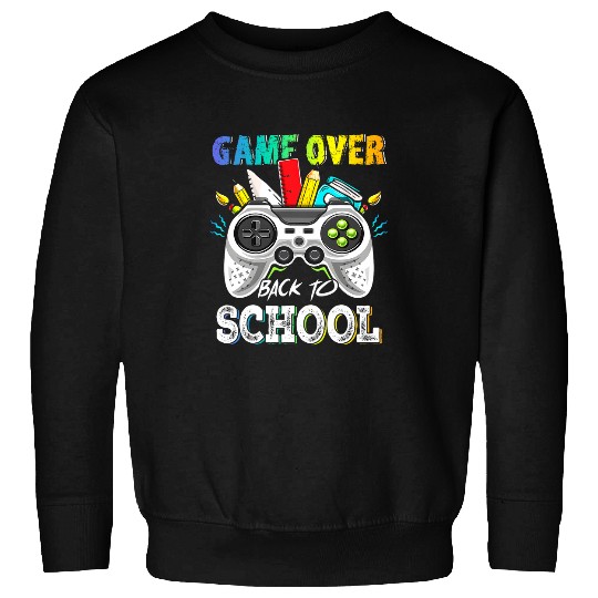 Back To School Funny Game Over Teacher Student Controller 11 Sweatshirts