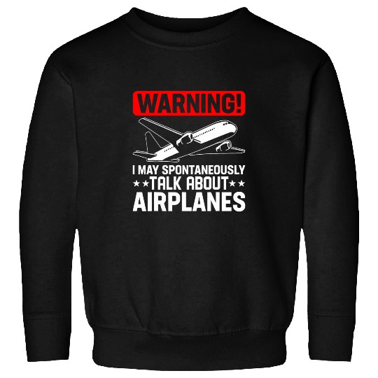 Airplane Funny Flight Plane Flying Boys Men Aviator Sweatshirts
