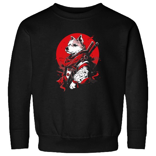 Wire Fox Terrier Dog Ninja Samurai Transformation Cute Sweatshirts
