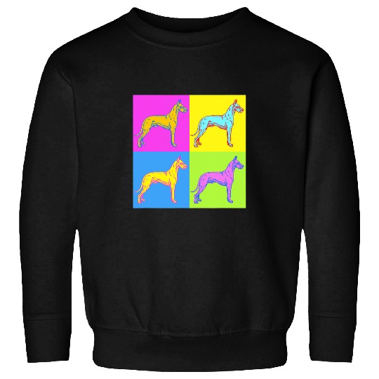 Dog Great Dane Great Dog Dane Pop Art Victorian Style T-Shirt Sweatshirts