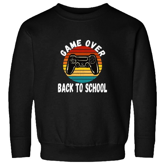 Back to School Funny Game Over Teacher Student Controller 6 Sweatshirts