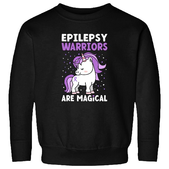 Unicorns Epilepsy Warriors Are Magical Epilepsy Awareness Sweatshirts