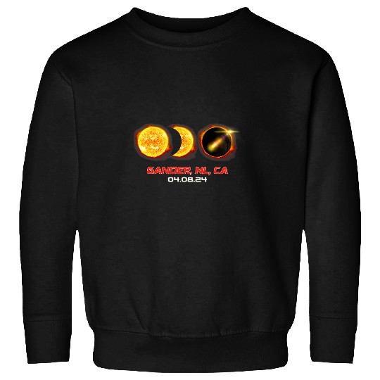 Total Solar Eclipse Phase Gander Newfoundland Canada Sweatshirts