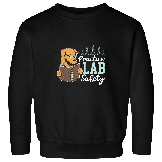 Labrador Lab Dog Practice Lab Safety Future Scientist Labrador Dog 3 Sweatshirts
