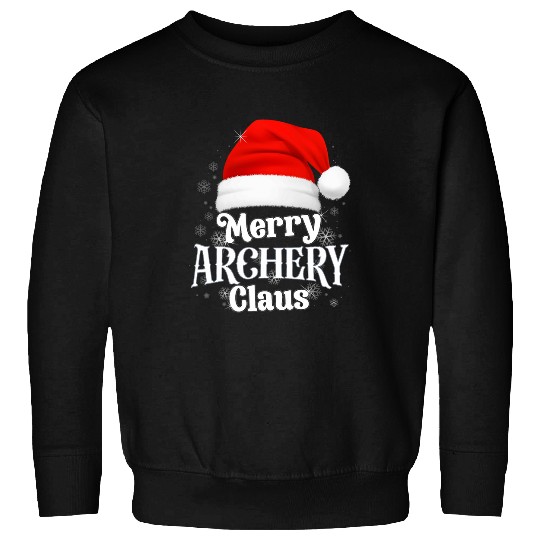 Merry Archery Claus PJS Family Matching Christmas Sweatshirts