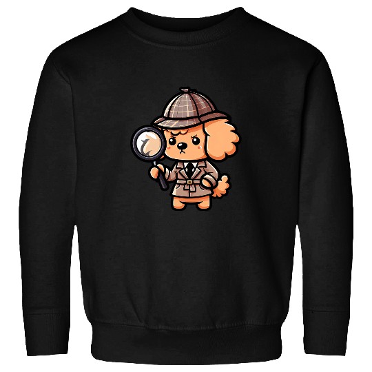 Toy Poodle Detective Funny Dog Mystery Sweatshirts