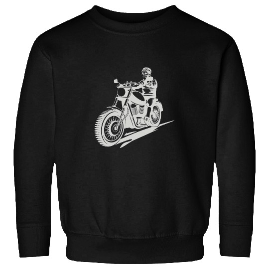 Motorcyclist skeleton Sweatshirts