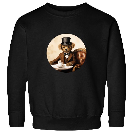 Toy Poodle English Gentleman Funny Dog Victorian 1 Sweatshirts