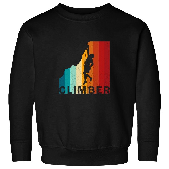 vintages Climber Rock Climbing Bouldering Mountain Climbers 1 Sweatshirts