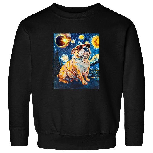 Total Solar Eclipse Bulldog Sweatshirts