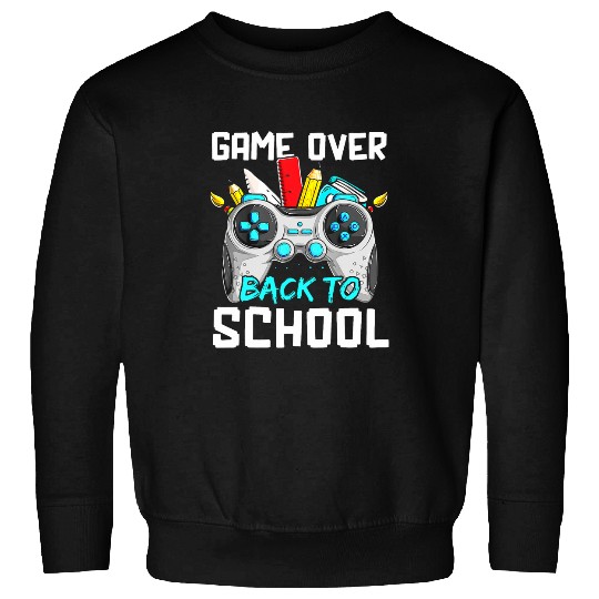 Back To School Funny Game Over Teacher Student Controller 12 Sweatshirts
