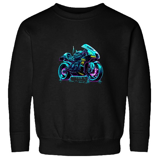 Tuning car from the 90s Pace Car Motorcycle Sweatshirts