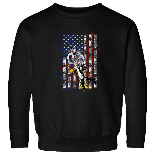 vintages Fastpitch Softball Pitcher Camo American Flag Gifts Sweatshirts