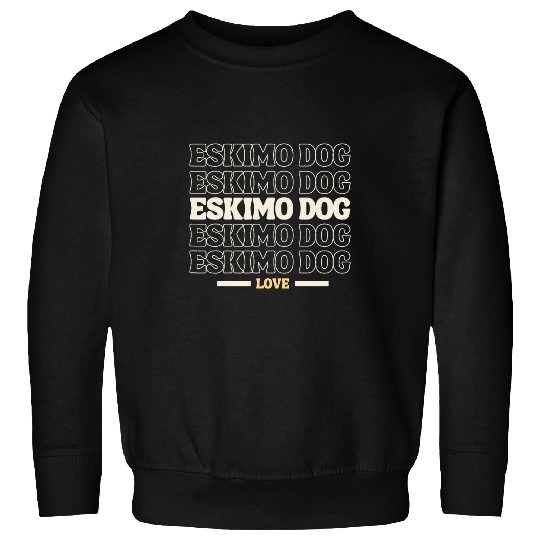 vintages Eskimo Dog multi line dog lovers Sweatshirts
