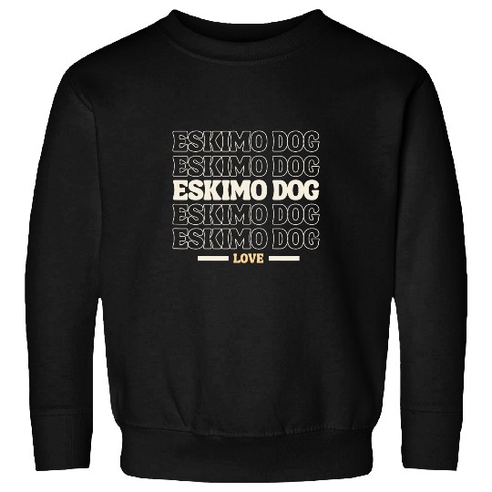 vintages Eskimo Dog multi line dog lovers Sweatshirts