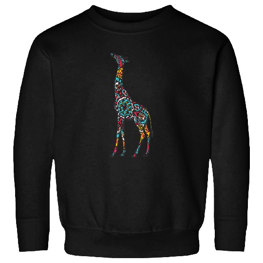 Mandala Giraffe Geometric Pattern Art Mandala Animal Sweatshirts