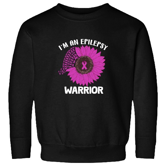 Purple Day 26 March Im an Epilepsy Warrior Fighter Sweatshirts