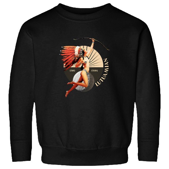 Lutuamian 1920s Art Deco Indian Moon Pin Up Girl Retro Sweatshirts