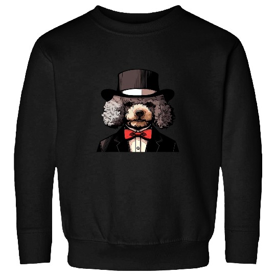 Toy Poodle English Gentleman Funny Dog Victorian 2 Sweatshirts