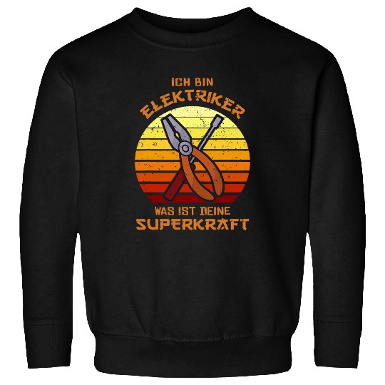 Superkraft Powerline Technician Lineworker Electrician Sweatshirts