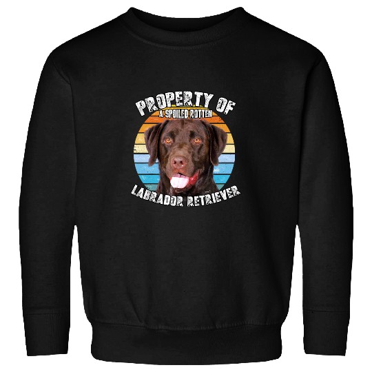 Labrador Lab Dog Chocolate Owner Lover Retro Vintage Sweatshirts
