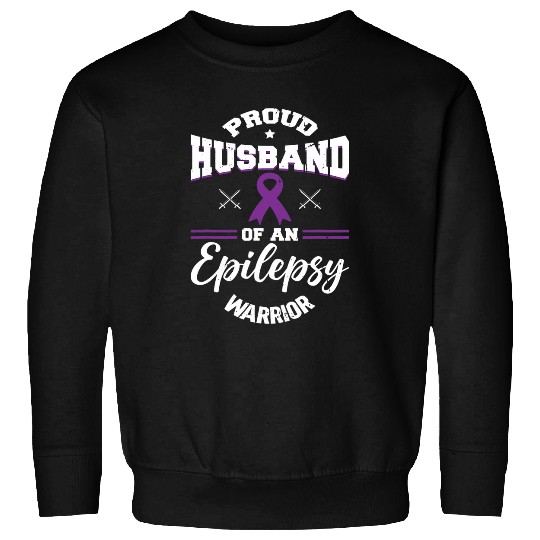 Proud Husband Of An Epilepsy Warrior EpilepsyAwareness 1 Sweatshirts