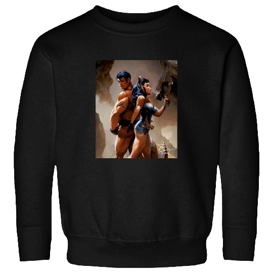 We have each others back by Don Castillo Artist Sweatshirts