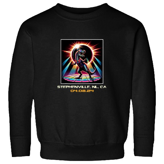 TRexs Total Solar Eclipse Stephenville Newfoundland Canada Sweatshirts