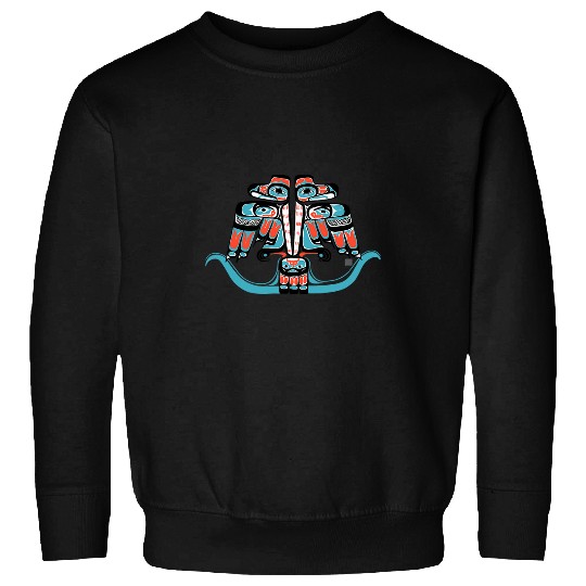 Thunderbird Thunderbird Native American Hida Tribe Art Haida Tribe Art Sweatshirts