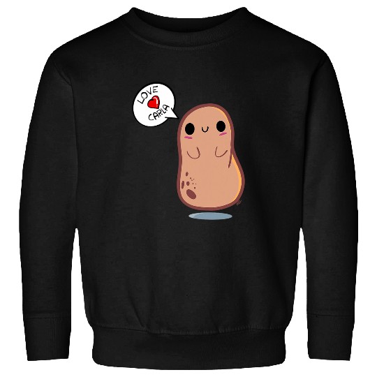Love Carla Kawaii Potato Design Sweatshirts