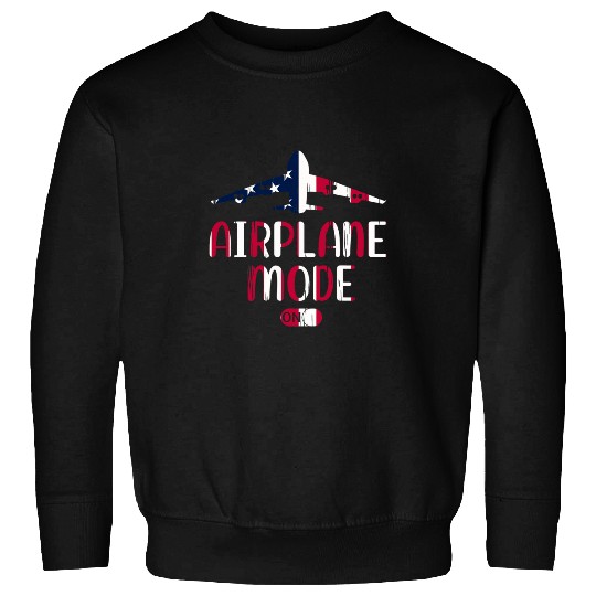 Airport Pilot Passenger Plane Airplane Mode On Sweatshirts