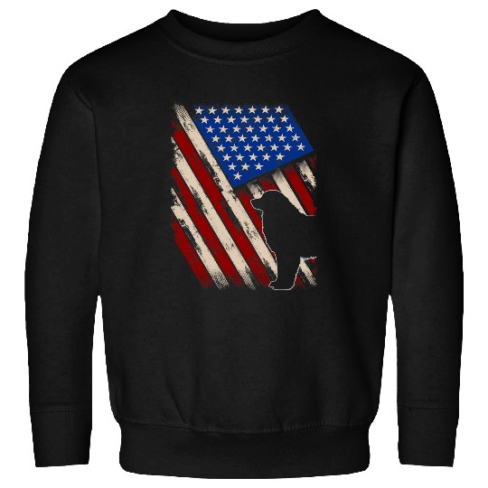 vintages American Flag Retro Leonberger Dog 4th Of July Sweatshirts