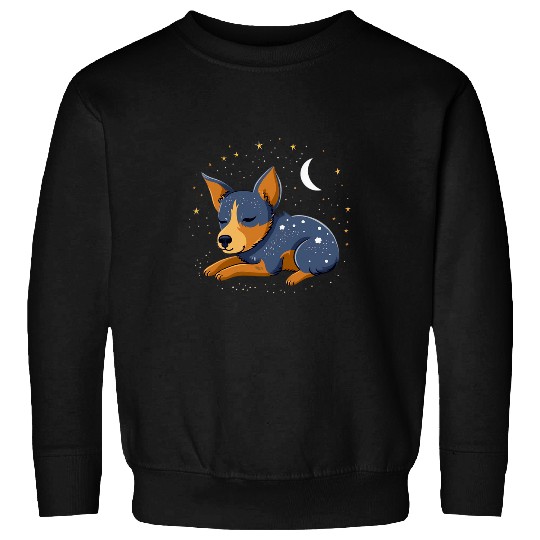 Napping Blue Heeler pajama on Australian Cattle Dog Sleeping Sweatshirts