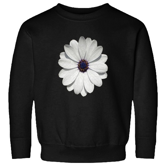 White Osteospermum Daisy Festival Flower Vector Art Sweatshirts
