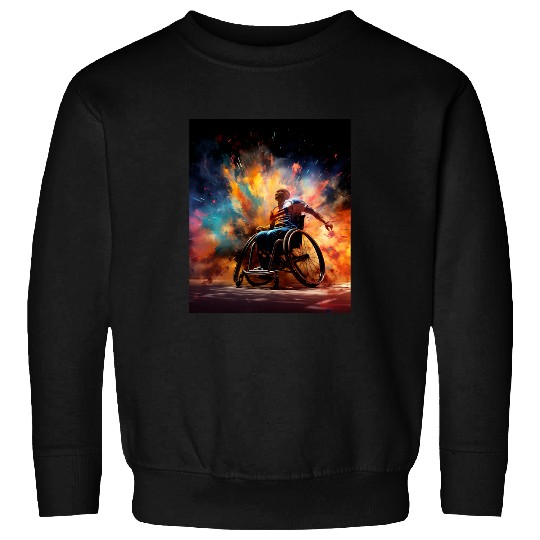 Wheelchair Basketball Disabled Team Sports Sweatshirts