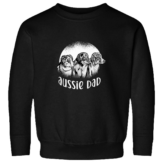 Mens Funny Australian Shepherd Dog Dad Aussie Dad Aussie Owner Sweatshirts