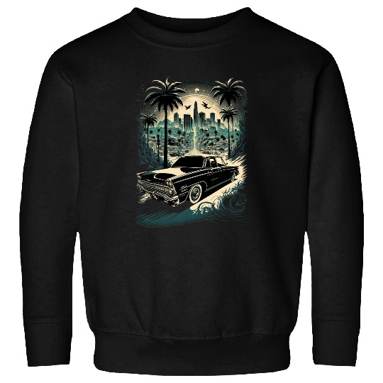 vintages Los Angeles Neighborhoods Retro Art Tees Graphic Sweatshirts