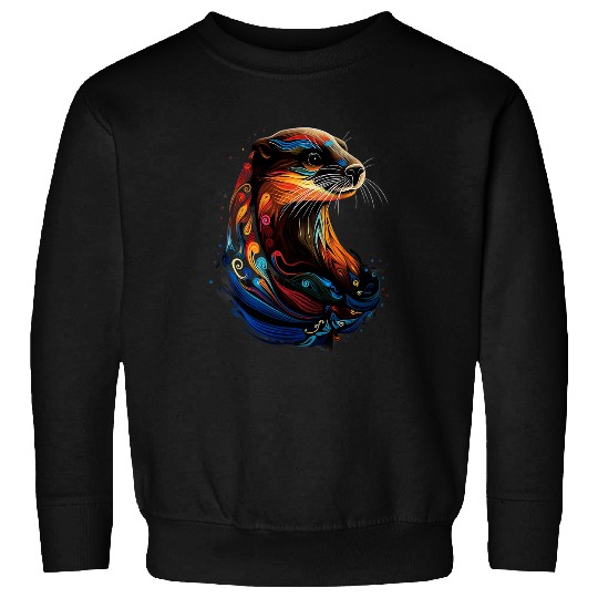 Otter Native American Indian Tribes Art Indigenous Sweatshirts