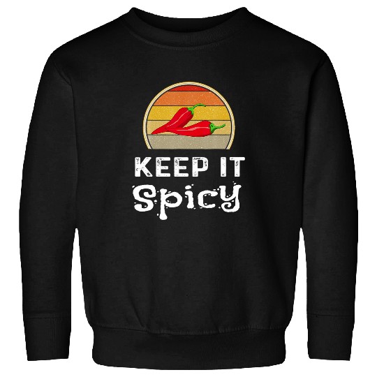 Keep It Spicy Chili Cook Off Funny Retro Cooking Chef Humor Sweatshirts