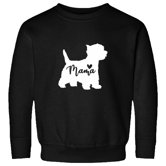 Womens West Highland White Terrier Mama Westie Mom Mothers Day Sweatshirts