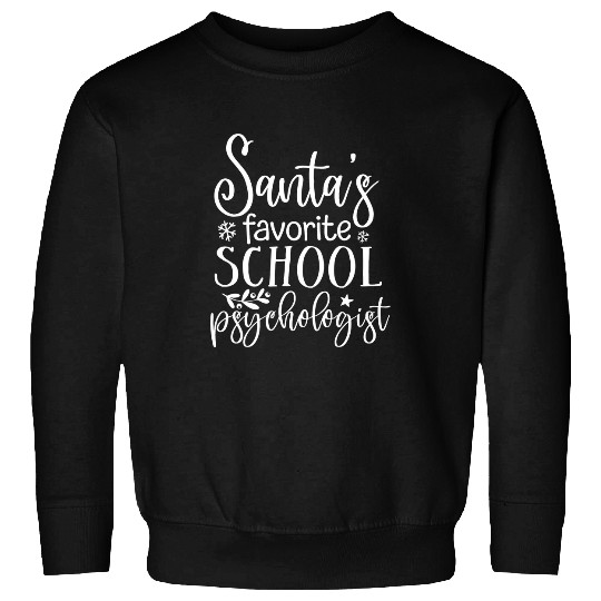 Santas Favorite School Psychologist Christmas Matching PJs Sweatshirts
