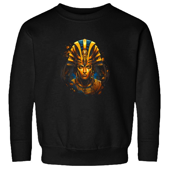 Vibrant Celestial Mythic Egyptian Divinity Sweatshirts